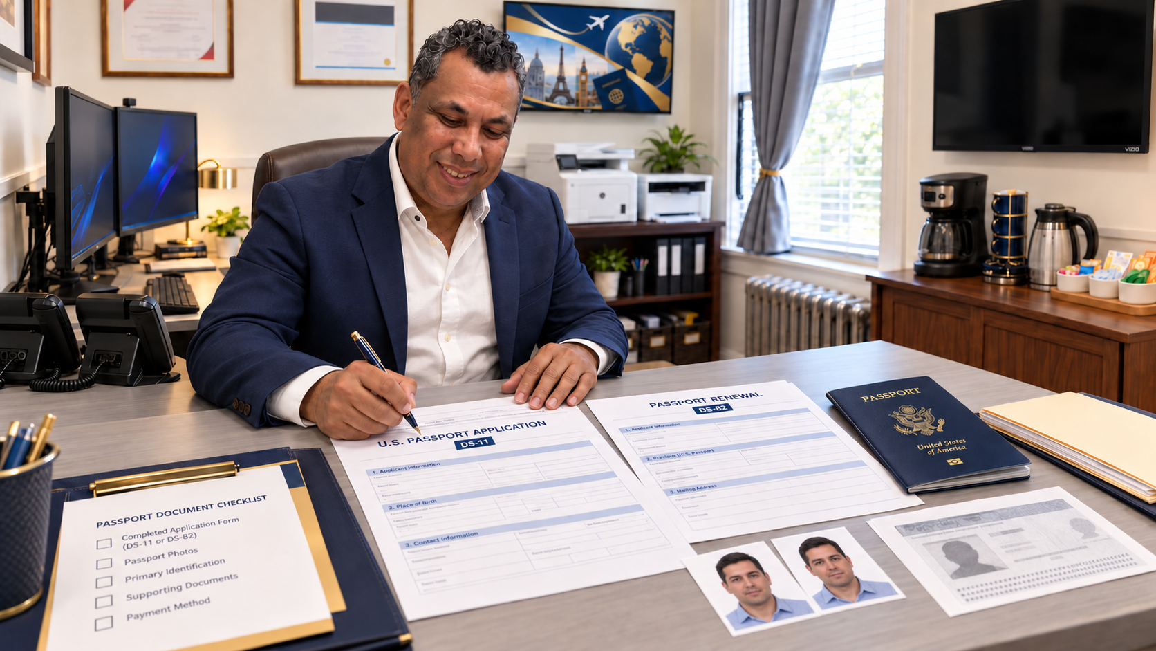 Trámite de pasaporte y documentos